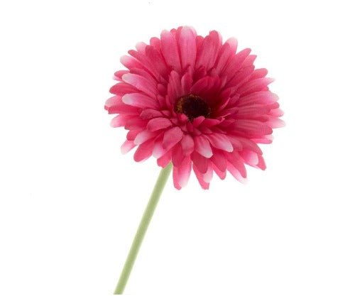 Artificial Gerbera Flowers Cerise Pink Faux Flowers, Fake Gerbera, Gerbera Daisy Flowers, Silk Spring Wedding, Pink Flowers Gift for Her. - Floralific