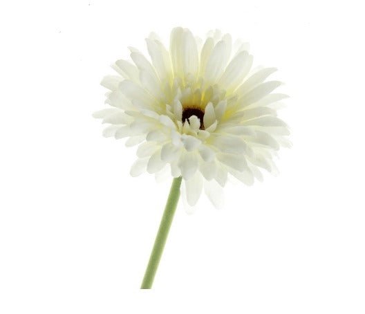 Artificial Gerbera Flowers Ivory White Artificial Flowers Faux Fake Gerbera, Gerbera Daisy, Silk Spring Wedding White Flowers Gift for Her. - Floralific